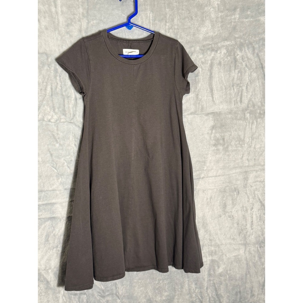 Melrose and Market Kids Gray Cotton Short Sleeve Swing T-Shirt Dress Size S 7/8
